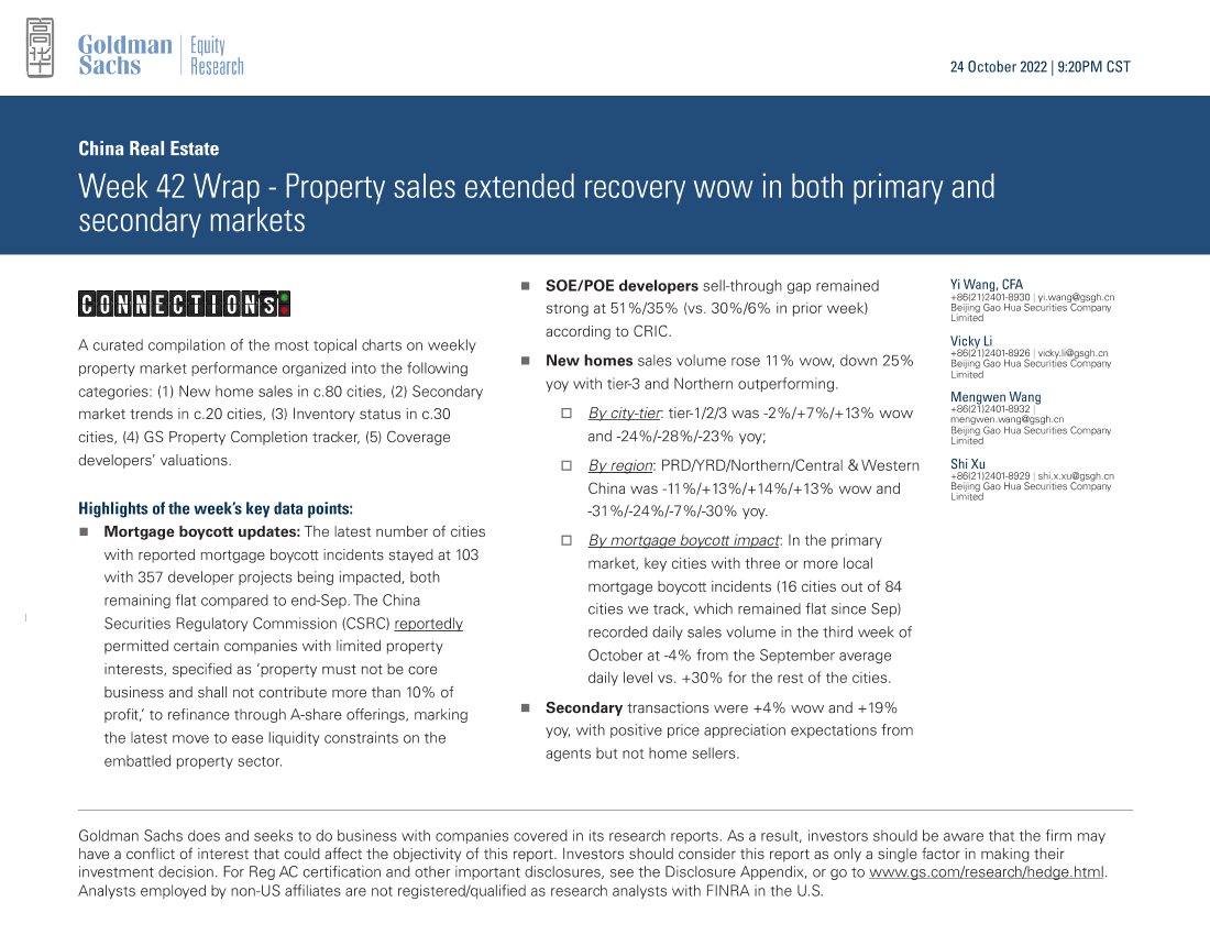 China Real Estate_ Week 42 Wrap - Property sales extended recovery wow in both primary and secondary markets(1)China Real Estate_ Week 42 Wrap - Property sales extended recovery wow in both primary and secondary markets(1)_1.png